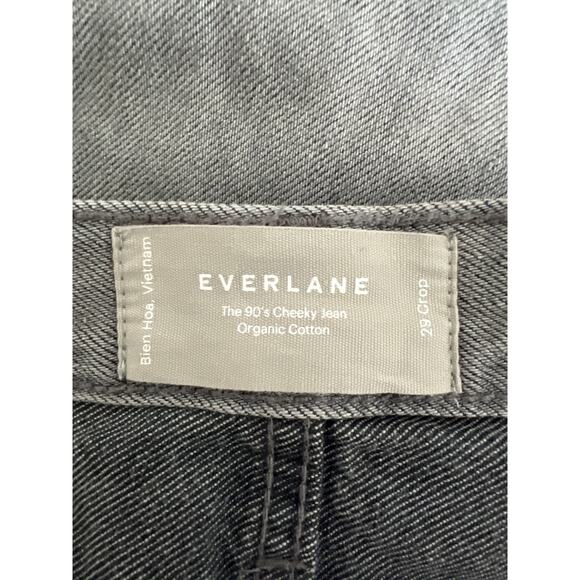 Everlane Jeans 90s Cheeky Jeans Womens Button Fly Gray 29 Crop - Picture 3 of 5